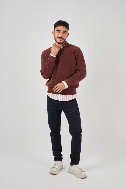 Velvet Knit Pullover - Code ( 40213 )